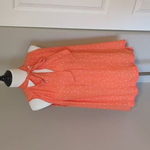 Free People sleeveless top, tie neck, size large